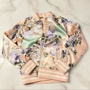 Children’s Place Girls Floral Bomber Jacket